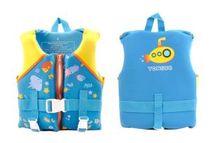 Спасательный жилет неопрен детский Yon Sub рыбки синий