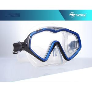 Маска для плавания Wave прозрачна с синим