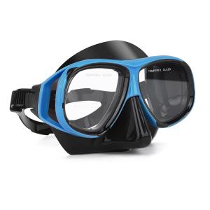 Маска для плавания Wave черная с синим M-1395