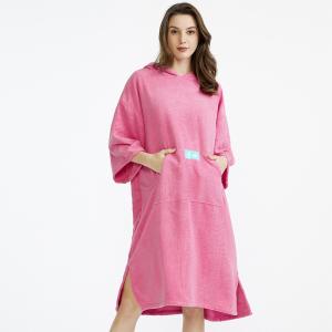 Пончо-полотенце VOCOOL размер 105х75см микрофибра 150D (Розовый)