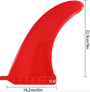 Плавник съемный 9" US Box красный (под болтик)