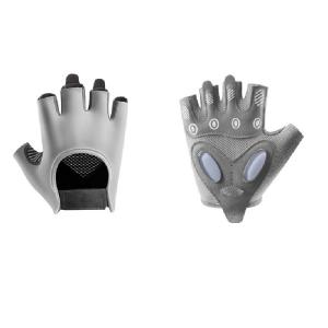 Перчатки YT0056 короткие серые полиэстер