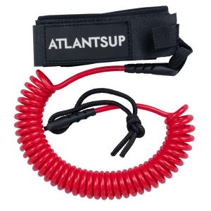 Лиш 10’ фирменный ATLANTSUP витой красный термоусадка