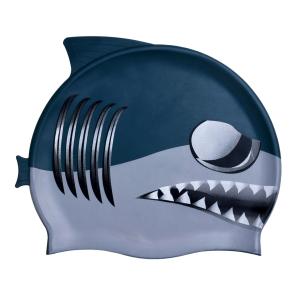 Шапочка для плавания силиконовая детская  "Злая Акула"