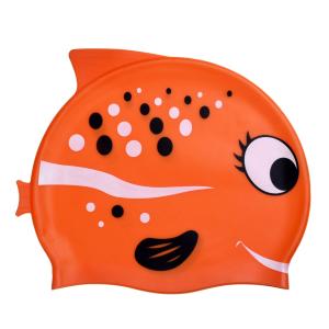 Шапочка для плавания силиконовая детская "Рыбка с улыбкой"